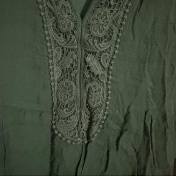 💚KNOX ROSE: Forest Green Babydoll Dress - Picture 12 of 13